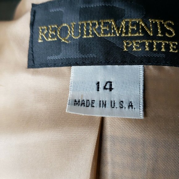 Vintage Womens Requirements 14 Houndstooth Plaid Blazer Jacket Made Is USA - Picture 7 of 10